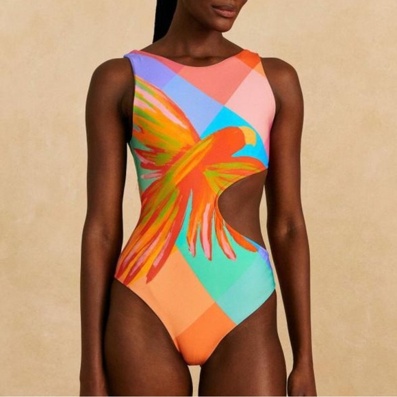 Farm Rio One-Piece Cutout Swimsuit - Picture 2 of 6
